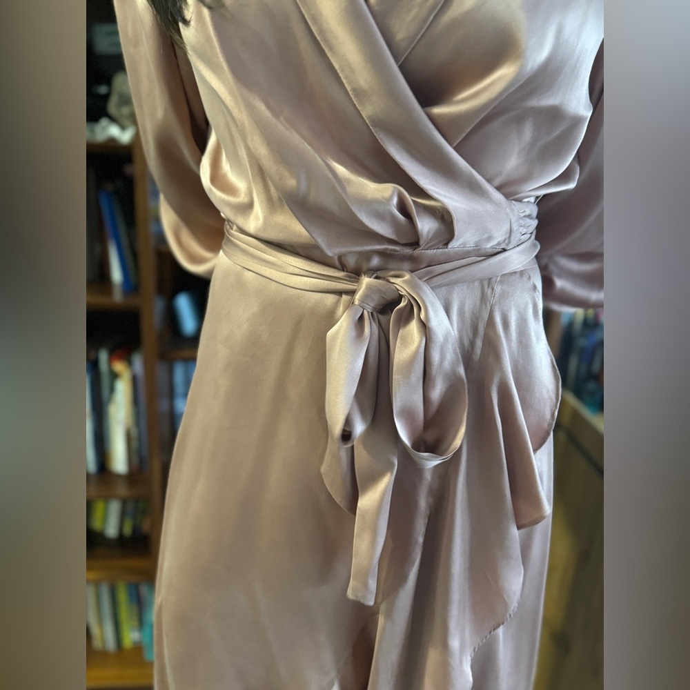 Zimmermann Silk Wrap Midi Dress, Size 1 (small) - Picture 11 of 12